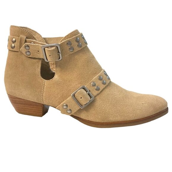 FREE PEOPLE x MATISSE Neil Studded Suede Western Ankle Boots Booties NEW - Picture 1 of 12